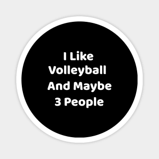 I Like Volleyball and Maybe 3 People Magnet